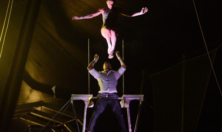 Rio de Janeiro - Alunos e ex-alunos da Escola Nacional de Circo fazem apresentação após assinatura de acordo de intercâmbio de artistas entre Brasil e Argentina (Tomaz Silva/Agência Brasil)