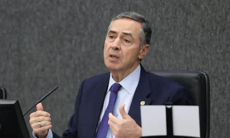 Brasília, DF 17/10/2023 O presidente do CNJ e do Supremo Tribunal Federal (STF), Luís Roberto Barroso, preside a sua primeira sessão do Conselho Nacional de Justiça (CNJ) Foto: Fabio Rodrigues-Pozzebom/ Agência Brasil