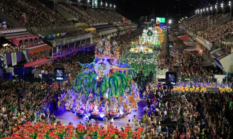 Rio de Janeiro. 13/02/2024. Carnaval 2024  Sambódromo da Marquês de Sapucaí, desfile da Mocidade independente de Padre Miguel.
Foto: Marco Terranova | Riotur