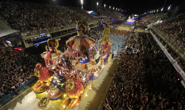 Rio de Janeiro. 13/02/2024. Carnaval 2024  Sambódromo da Marquês de Sapucaí, desfile da Portela.
Foto: Alex Ferro | Riotur