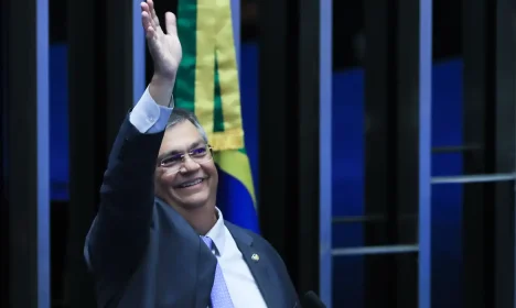 Brasília (DF) 20/02/2024 Senador Flávio Dino (PSB-MA) fez discurso de despedida do Senado.   Foto Lula Marques/ Agência Brasil