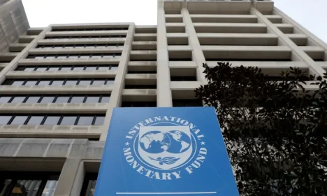 O prédio da sede do Fundo Monetário Internacional (FMI), em Washington
08/04/2019
REUTERS/Yuri Gripas