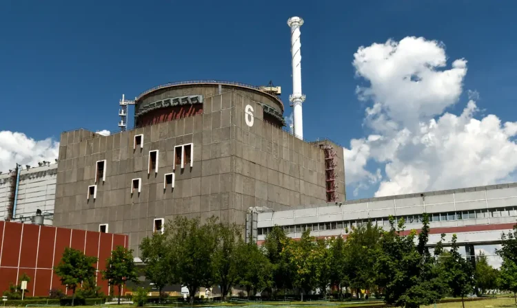 File photo - One of the six reactor building are seen on the premises of the Zaporizhia Nuclear Power Station, the largest NPP in Europe and among the top 10 largest in the world, Enerhodar, Zaporizhzhia Region, southeastern Ukraine, July 9, 2019. There was growing concern on Monday that the ongoing war in Ukraine could lead to serious damage at Europe's largest nuclear power plant. Ukraine and Russia accuse each other of shelling the Zaporizhzhia Nuclear Power Station — a sprawling facility on Russian occupied ground that continues to function as the war rages around it. Russian emergency services released images of damage around the plant after both sides traded fresh accusations of shelling the compound. Photo by Dmytro Smolyenko/Ukrinform/ABACAPRESS.COMNo Use Russia.