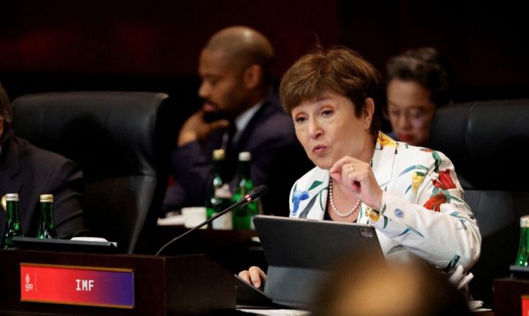 Diretora-gerente do FMI, Kristalina Georgieva, participa de reunião do G20 em Bali,  Indonesia