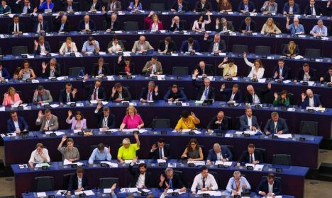 Membros do Parlamento Europeu 13/6/2023 - Foto: REUTERS/Yves Herman