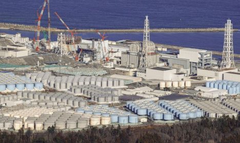 Vista da usina de Fukushima, no Japão
 22/8/2023  Kyodo via REUTERS