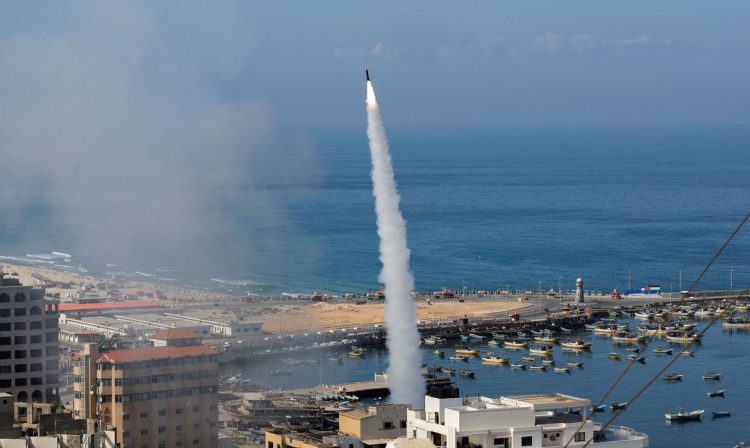 Rocket barrages launched towards Israel from Gaza