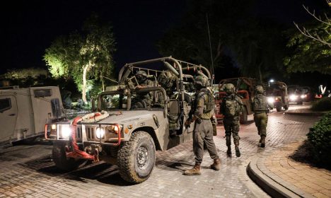 Aftermath of a mass infiltration by Hamas gunmen from the Gaza Strip, in Kibbutz Beeri in southern Israel