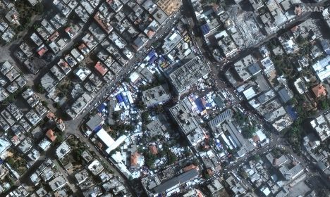 Imagem de satélite mostra hospital Al-Shifa
 7/11/2023   Maxar Technologies/Divulgação via REUTERS