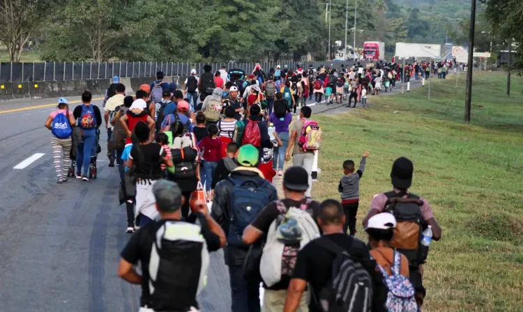 CIDADE DO MÉXICO 28/12/2023   Autoridades mexicanas e norte-americanas concordaram em trabalhar de forma mais próxima para lidar com a imigração recorde na fronteira REUTERS/Jose Torres