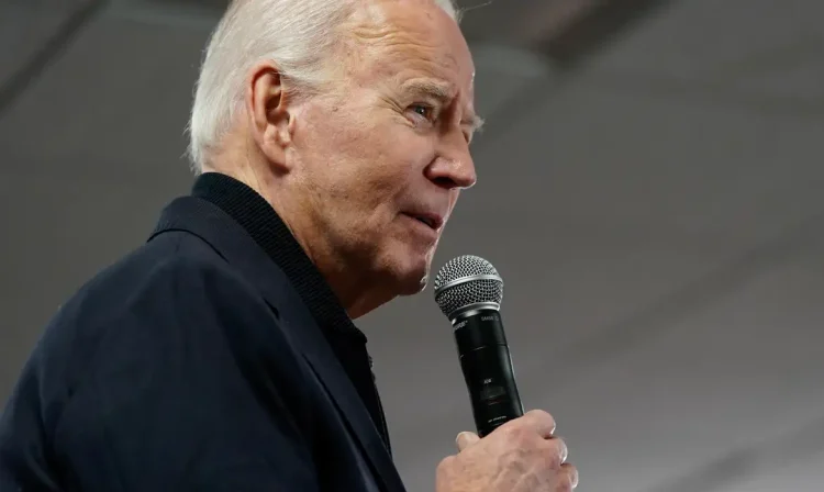 O presidente dos EUA, Joe Biden, discursa durante a abertura do escritório de campanha de Biden para presidente em Wilmington, Delaware, EUA, em 3 de fevereiro de 2024. Foto: REUTERS/Joshua Roberts