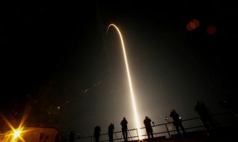 SpaceX lança oitava tripulação para missão espacial de longa duração 
 3/3/2024   REUTERS/Joe Skipper