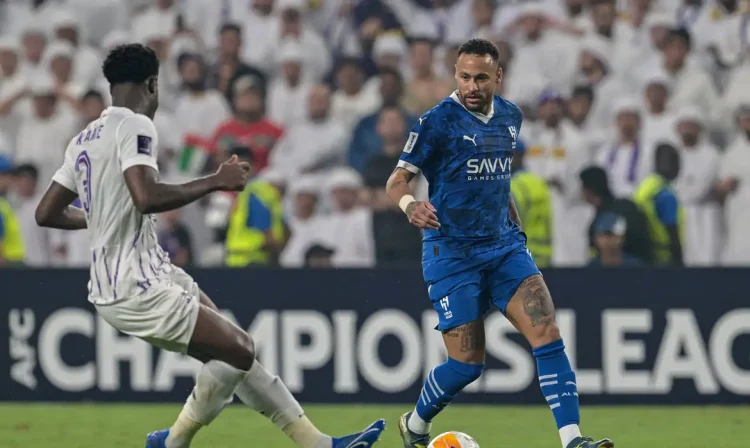 Soccer Football - Asian Champions League - Group B - Al Ain v Al Hilal - Hazza bin Zayed Stadium, Al Ain, United Arab Emirates - October 21, 2024
Al Hilal's Neymar in action Reuters/Walid Zain/Proibida reprodução