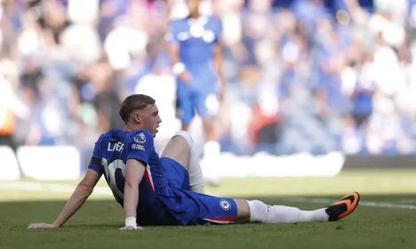 Cole Palmer após partida do Chelsea contra o Crystal Palace pelo Campeonato Inglês
17/08/2025 Action Images via Reuters/Andrew Couldridge