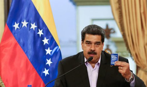 Presidente venezuelano Nicolás Maduro em Caracas
 28/1/2019   Divulgação via REUTERS
