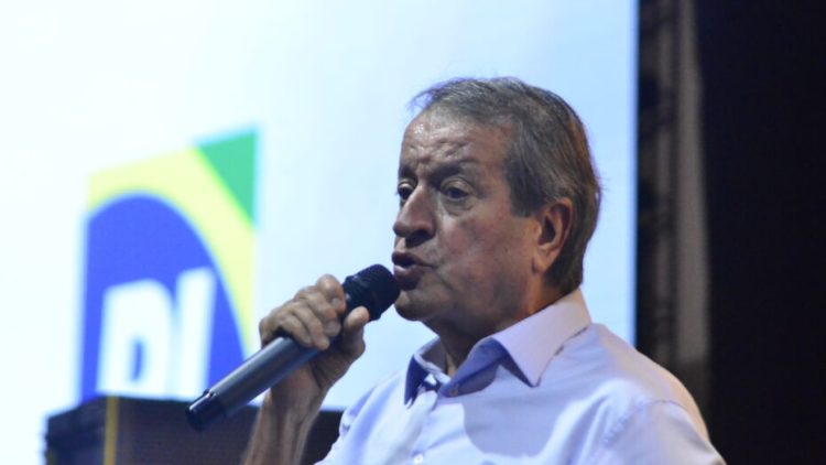 Presidente do PL, Valdemar Costa Neto, durante visita em Natal / Foto: José Aldenir - Agora RN