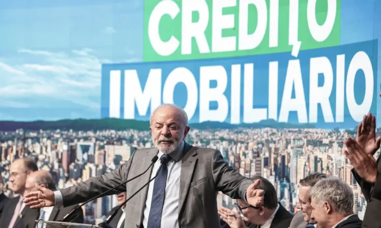 São Paulo (SP), 10/10/2025 - Presidente Luiz Inácio Lula da Silva participa da cerimônia de anúncio do novo modelo de crédito imobiliário, no Centro de Convenções Rebouças.
Foto: Pulo Pinto/Agência Brasil