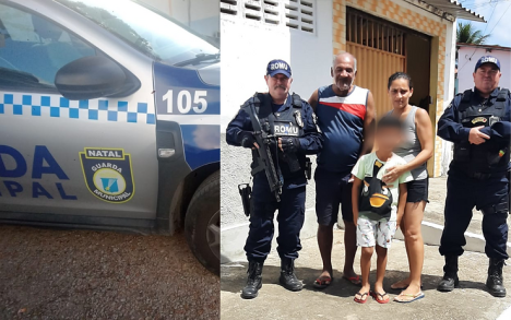 Idoso encontrou sua família em Natal após ajuda da Guarda. Foto: GMN.