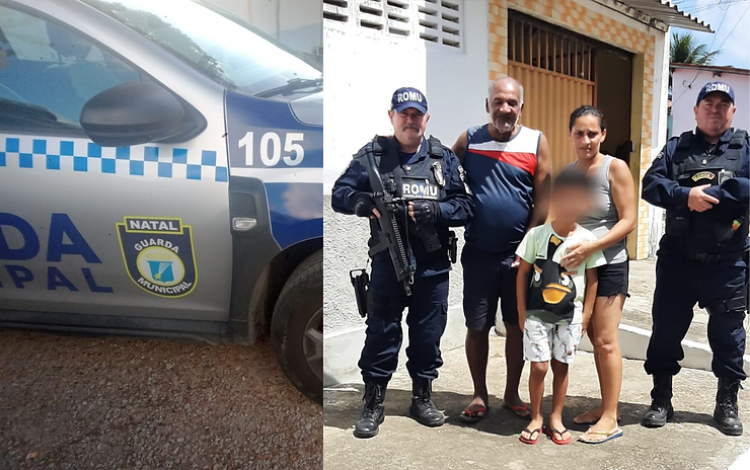 Idoso encontrou sua família em Natal após ajuda da Guarda. Foto: GMN.