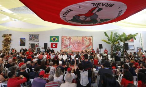 Guararema (SP), 27/01/2024 - Ato em comemoração aos 40 anos do MST na Escola Nacional Florestan Fernades, em Guararema, interior de São Paulo, com a presenca de ministros. Foto Paulo Pinto/Agência Brasil