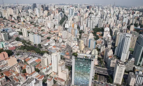 Vista aérea da cidade de São Paulo