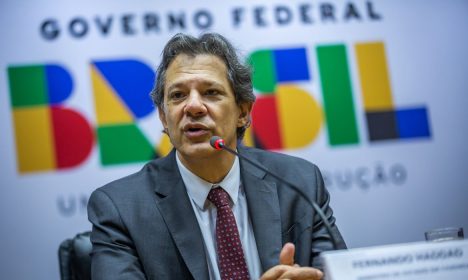 Brasília, 30.10.2023, O ministro da Fazenda, Fernando Haddad, durante entrevista coletiva de imprensa para anunciar os Indicados para diretoria do Banco Central.
Foto: Diogo Zacarias/MF