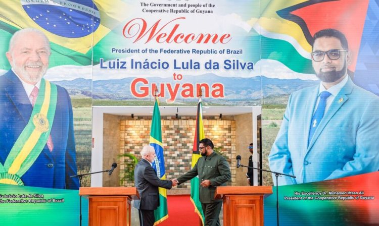 Georgetown, Guiana, 29.02.2024 - Presidente da República, Luiz Inácio Lula da Silva, se encontra com o Presidente da República Cooperativa da Guiana, Irfaan Ali, e fazem declaração conjunta à imprensa. Foto: Ricardo Stuckert/PR