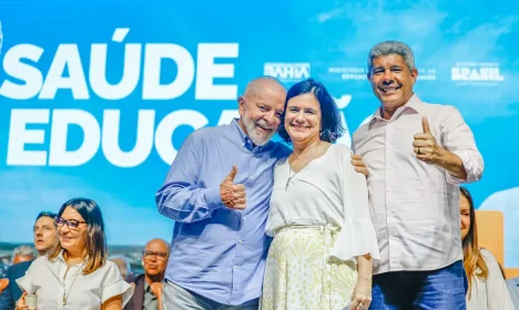 10.05.2024 - Presidente da República, Luiz Inácio Lula da Silva, durante Cerimônia de inauguração do Hospital Estadual Costa das Baleias e do novo prédio do Núcleo Pedagógico do campus Paulo Freire da UFSB, em Teixeira de Freitas - BA.

Foto: Ricardo Stuckert / PR