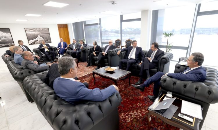 Brasília (DF), 20.08.2024 - Reunião entre ministros do STF, Câmara, Senado e Executivo sobre emendas parlamentares, na Presidência do Supremo Tribunal Federa. Foto: Gustavo Moreno/STF