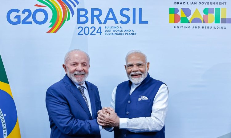 18.11.2024 - Presidente da República, Luiz Inácio Lula da Silva, durante reunião com o Primeiro-Ministro da República da Índia, Narendra Modi. Rio de Janeiro -RJ 
Foto: Ricardo Stuckert/PR