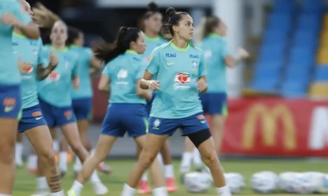 seleção feminina, treino