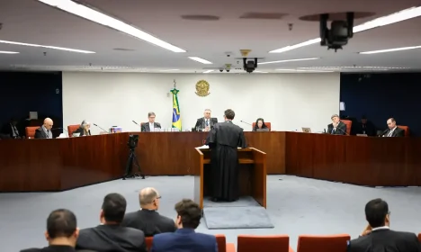 Brasília (DF), 14/10/2025 - Sessão no STF de julgamento da Ação Penal 2694 -Núcleo 4 da trama golpista. Foto: Gustavo Moreno/STF