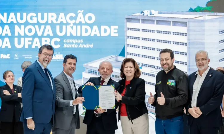 São Paulo (SP), 10/04/2026 - Presidente da República, Luiz Inácio Lula da Silva, durante visita à Unidade Tamanduatehy do Campus Santo André da Universidade Federal do ABC. Foto: Ricardo Stuckert/PR