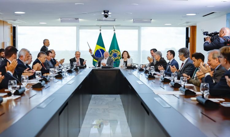 Brasília (DF), 15/04/2026 - Presidente da República, Luiz Inácio Lula da Silva durante reunião de anúncio de medidas econômicas de sustentação do crescimento no setor habitacional, no Palácio do Planalto. Foto: Ricardo Stuckert/PR