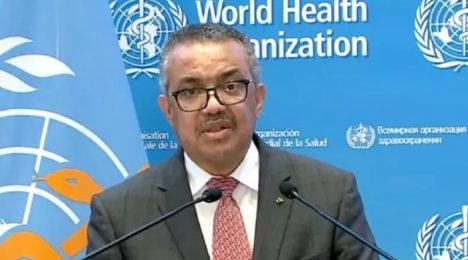 Diretor-da-OMS-Tedros-Adhanom-disse-que-momento-e-de-comemoracao-e-ressaltou-a-dedicacao-dos-profissionais-de-saude-Foto-Reproducao-Youtube