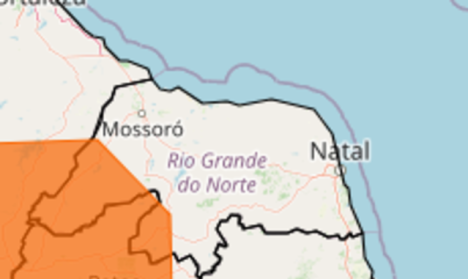 Cidades do RN estão em perigo de baixa umidade, aponta Inmet. Foto: Reprodução.