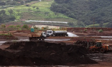 Brumadinho (MG), 23/01/2024 - Local onde funcionava a mina Córrego do Feijão da Vale do Rio Doce e estações de busca de vítimas do rompimento da barragem. Foto: Tânia Rêgo/Agência Brasil