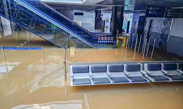 Brasília (DF) 06/05/2024 - Temporal no RS: Aeroporto de Porto Alegre suspende voos pelo menos até 30 de maio
Foto: Fraport/Divulgação