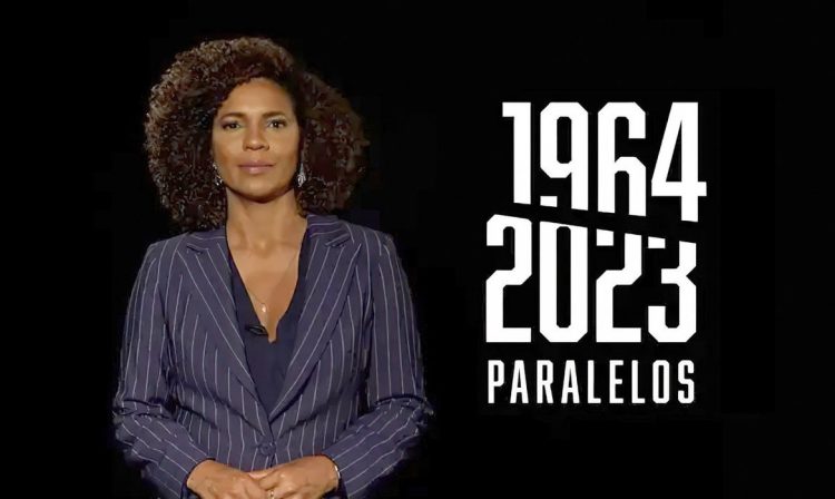 Especial Paralelos, da TV Brasil, apresentado pela jornalista Luciana Barreto, traça comparativo entre 1964 e 2023.   Foto: TV Brasil