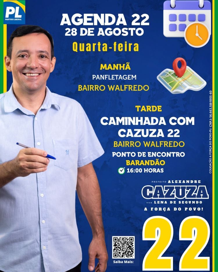 AGENDA CAZUZA QUARTA DIA 28 aaaaaaaaa