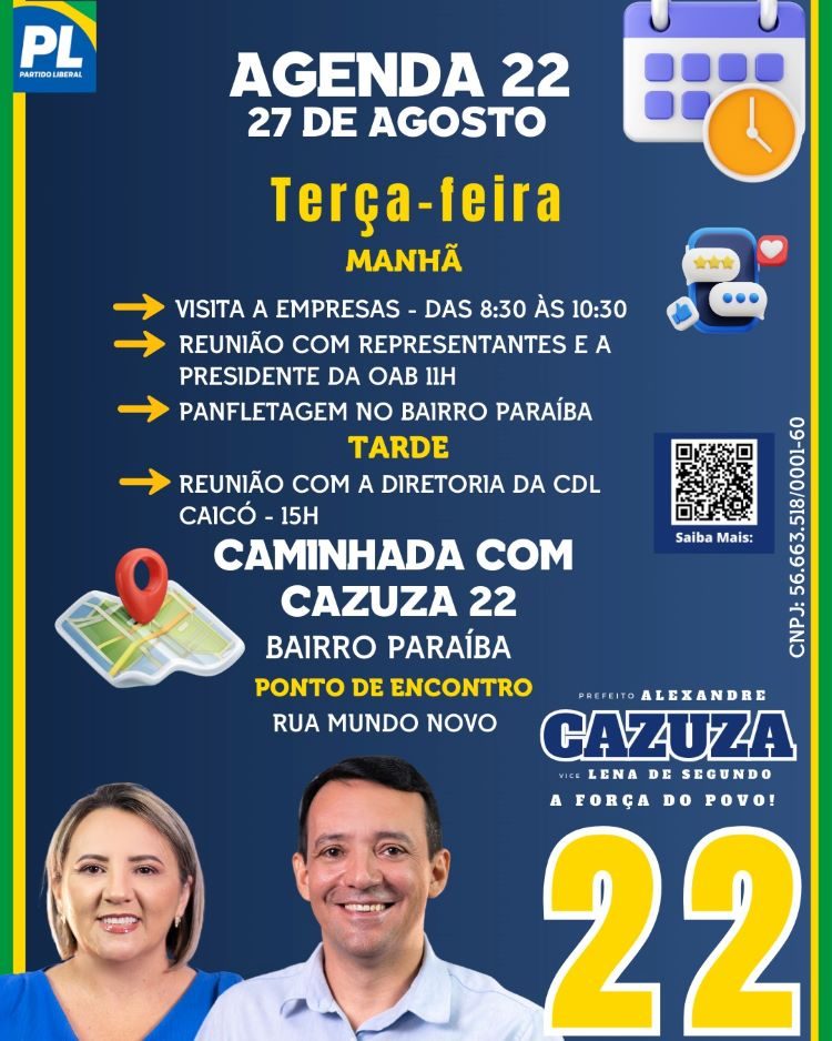 AGENDA CAZUZA TERÇA blog