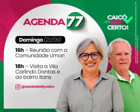 AGENDA DE SANDRA 22 DE SETEMBRO BLOG