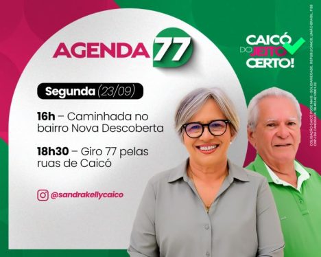 AGENDA DE SANDRA 23 DE SETEMBRO BLOG