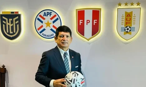 Agustín Lozano - presidente da Federação Peruana de Futebol (FPF). Reuters/Sergio Moraes/Proibida reprodução