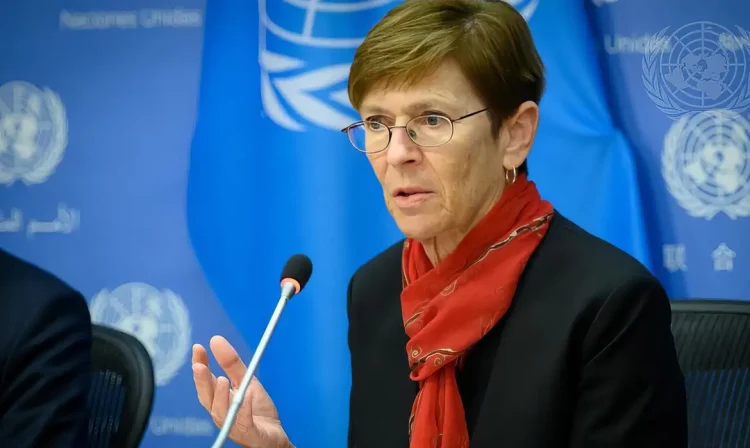 President of International Court of Justice, Judge Joan E. Donoghue, at UN Headquarters.  Foto: UN Photo/Loey Felipe