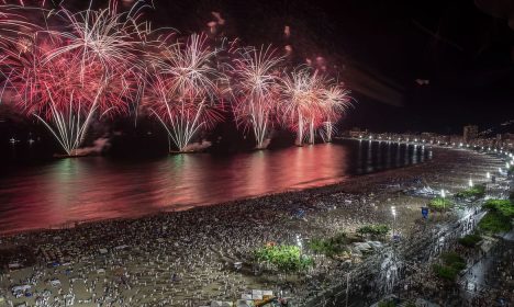 Queima de fogos no Réveillon de Copacabana - Foto: Prefeitura do Rio