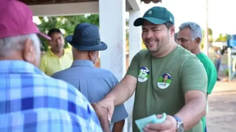 André Rodrigues (MDB) durante campanha em Monte Alegre / Foto: reprodução