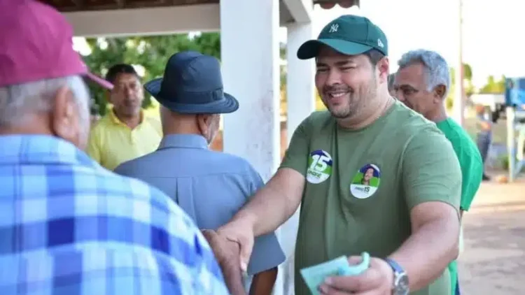 André Rodrigues (MDB) durante campanha em Monte Alegre / Foto: reprodução