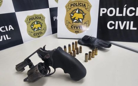 Armas e munições apreendidas pela Polícia Civil