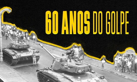 Arte 60 anos do golpe - destaque para capa